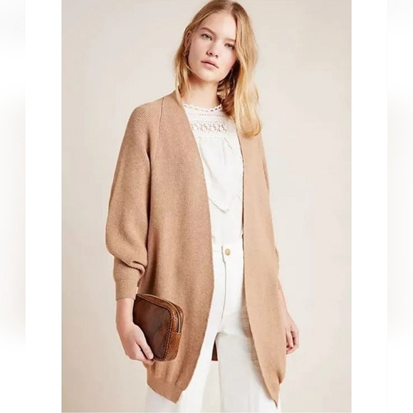 Anthropologie Akemi + Kin Petra Dolman Sleeve
Cocoon Ribbed Sweater Camel Tan OS - Picture 2 of 8